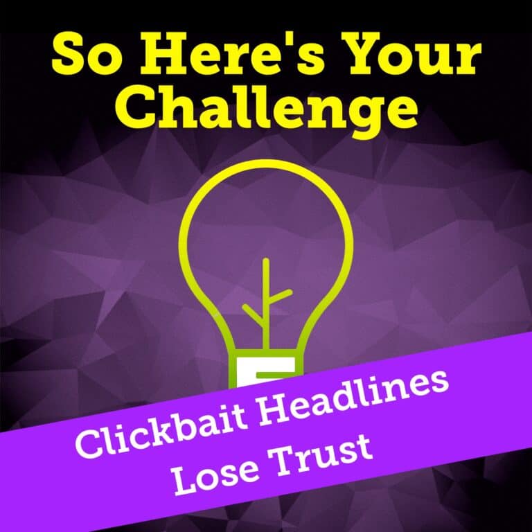 Clickbait Headlines Lose Trust